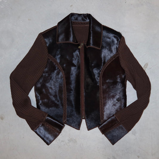 Trussardi Cowhide Panel Jacket