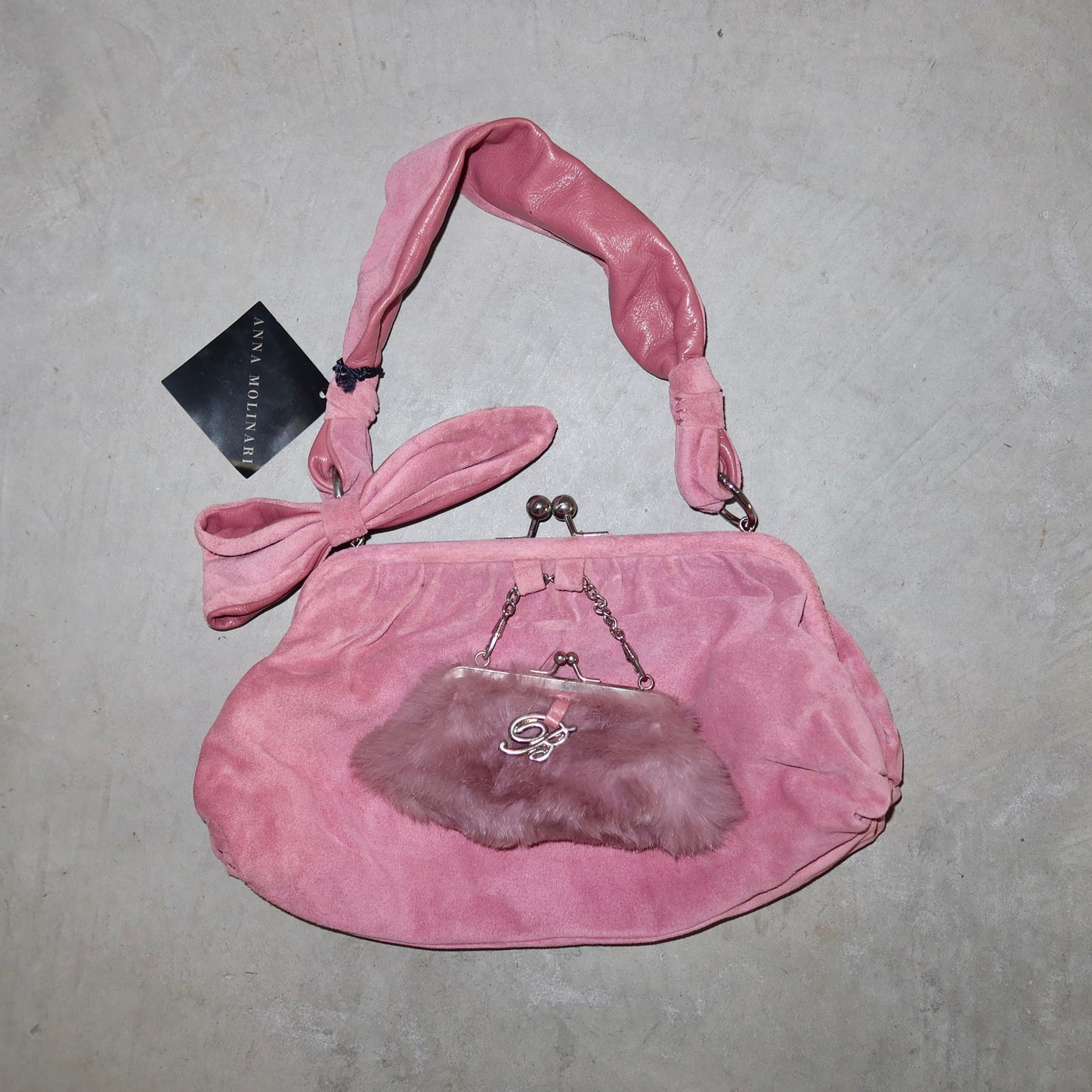 Anna Molinari Suede Bag