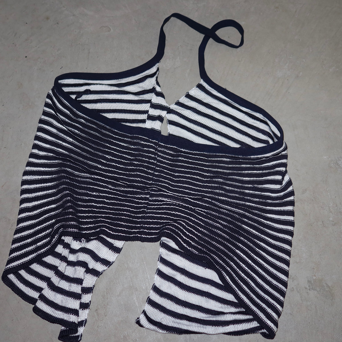 Emporio Armani Striped Knit Halter