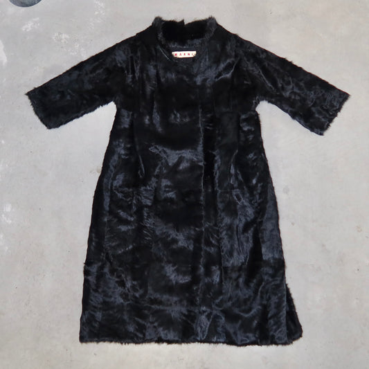 Marni Muskrat and Lamb Fur Coat