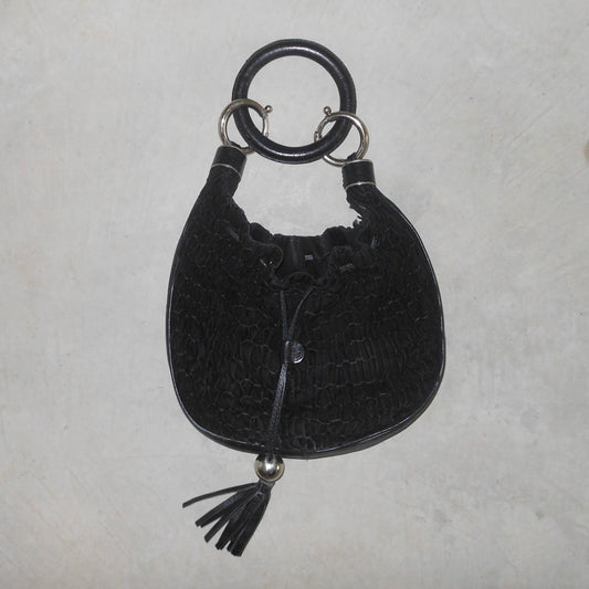 Chloé Black Suede Bracelet Bag