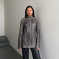 Celine Grey Leather Jacket