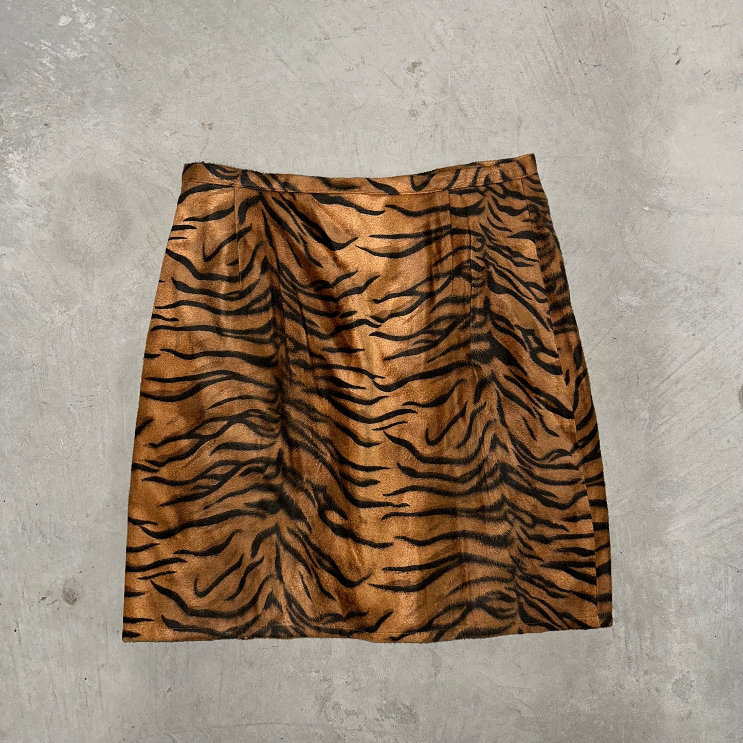 Versace Faux Fur Tiger Skirt