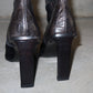 Gianmarco Lorenzi Cowhide and Crocodile Boots (36.5)