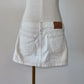 Gucci Cruise 2006 White Denim Mini Skirt
