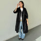 Marni Muskrat and Lamb 1/2 Sleeve Fur Coat
