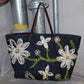 Fendi by Karl Lagerfeld Floral Denim Tote
