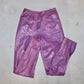 Gianni Versace Purple Leather Pants