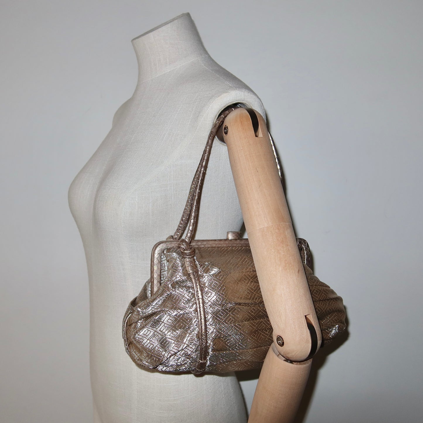 Bottega Veneta Metallic Shoulder Bag