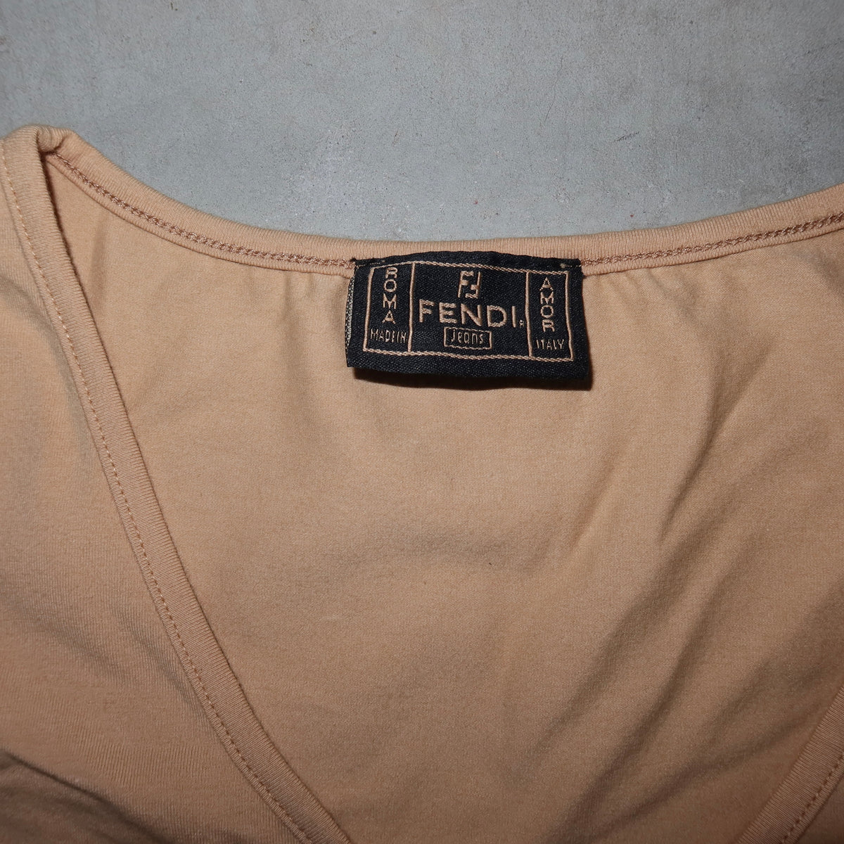 Fendi V Neck Tee