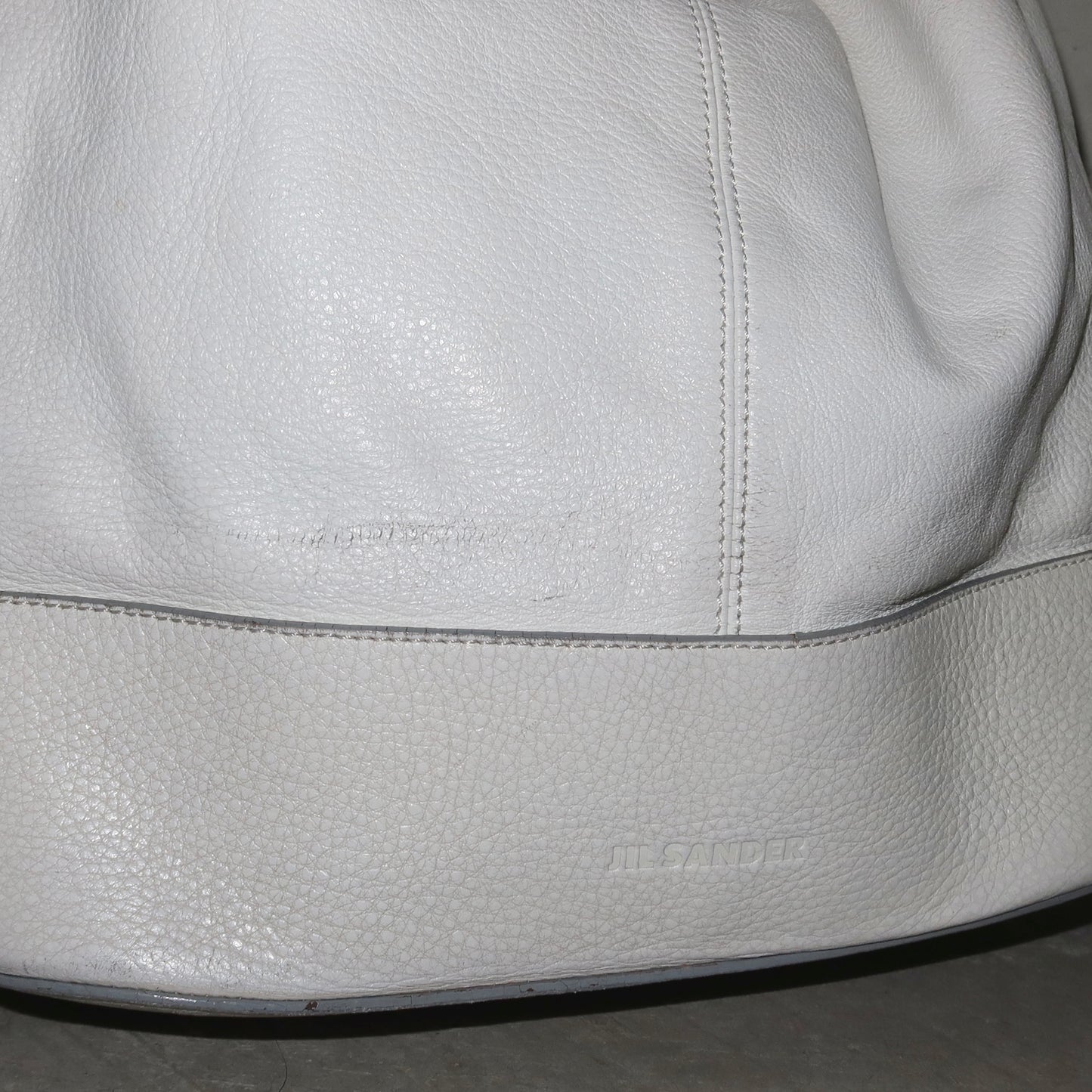 Jil Sander White Leather Tote