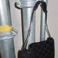Gucci Suede Horsebit Handle Monogram Bag