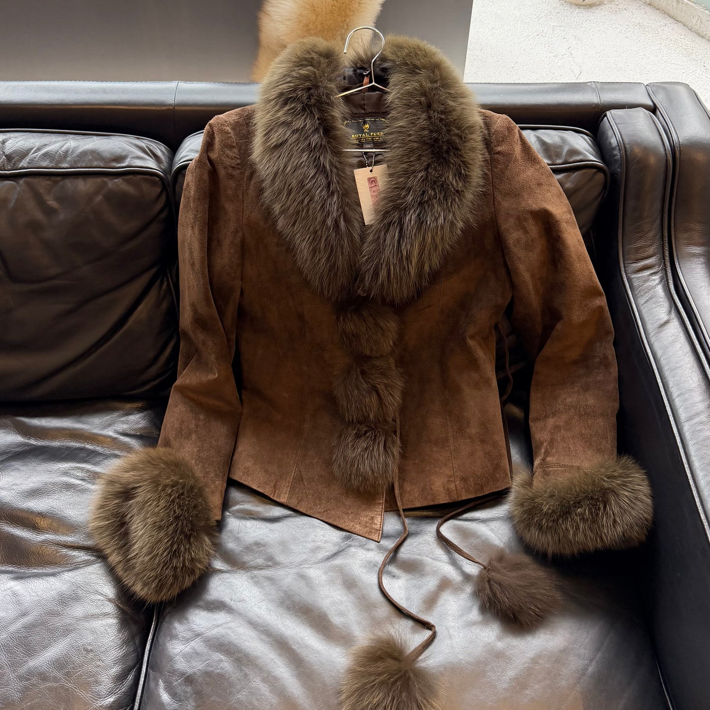 Vintage Suede and Fur Coat