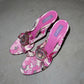 Emilio Pucci Pink Bejewelled Heels (37.5)