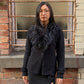 Emporio Armani Ostrich Feather Trim Cardigan