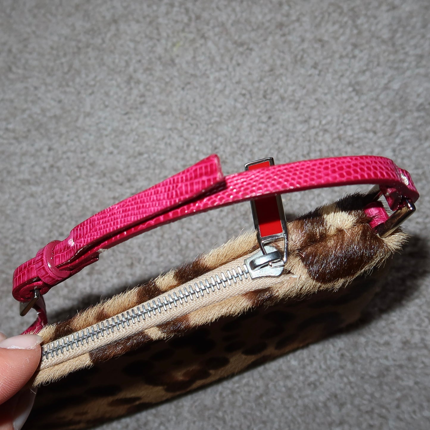 Valentino SS2000 Pony Hair Leopard Print Bag