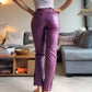 Gianni Versace Purple Leather Pants