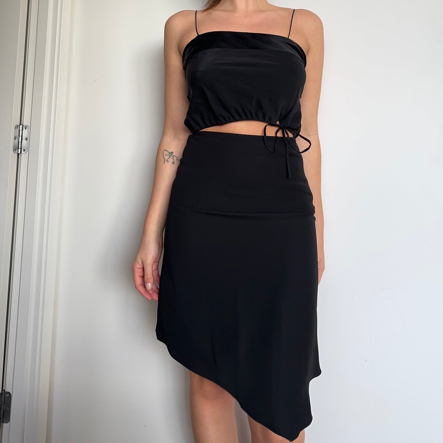 Blumarine Black Asymmetric Hem Skirt