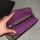 Bottega Veneta Purple Long Wallet