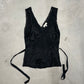 Blumarine Black Silk Lace Camisole