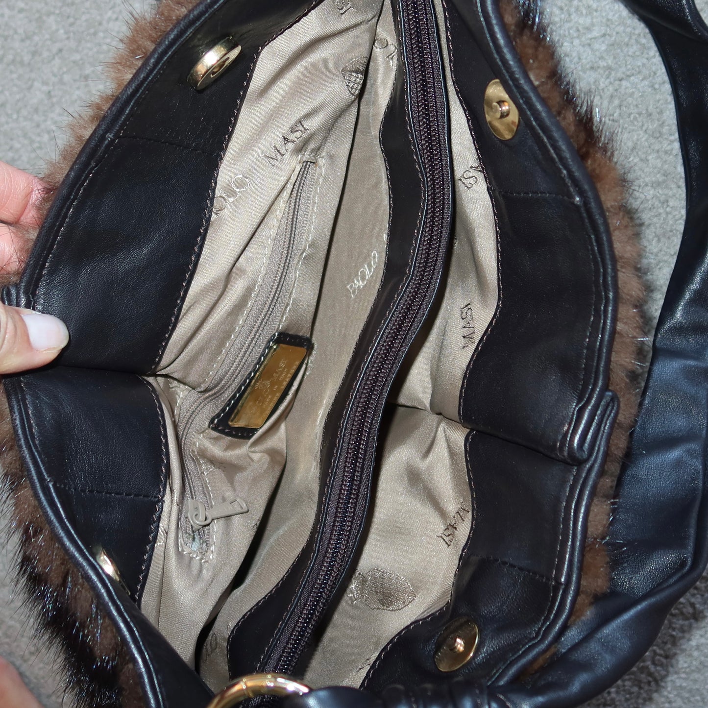Paolo Masi Real Fur Bag