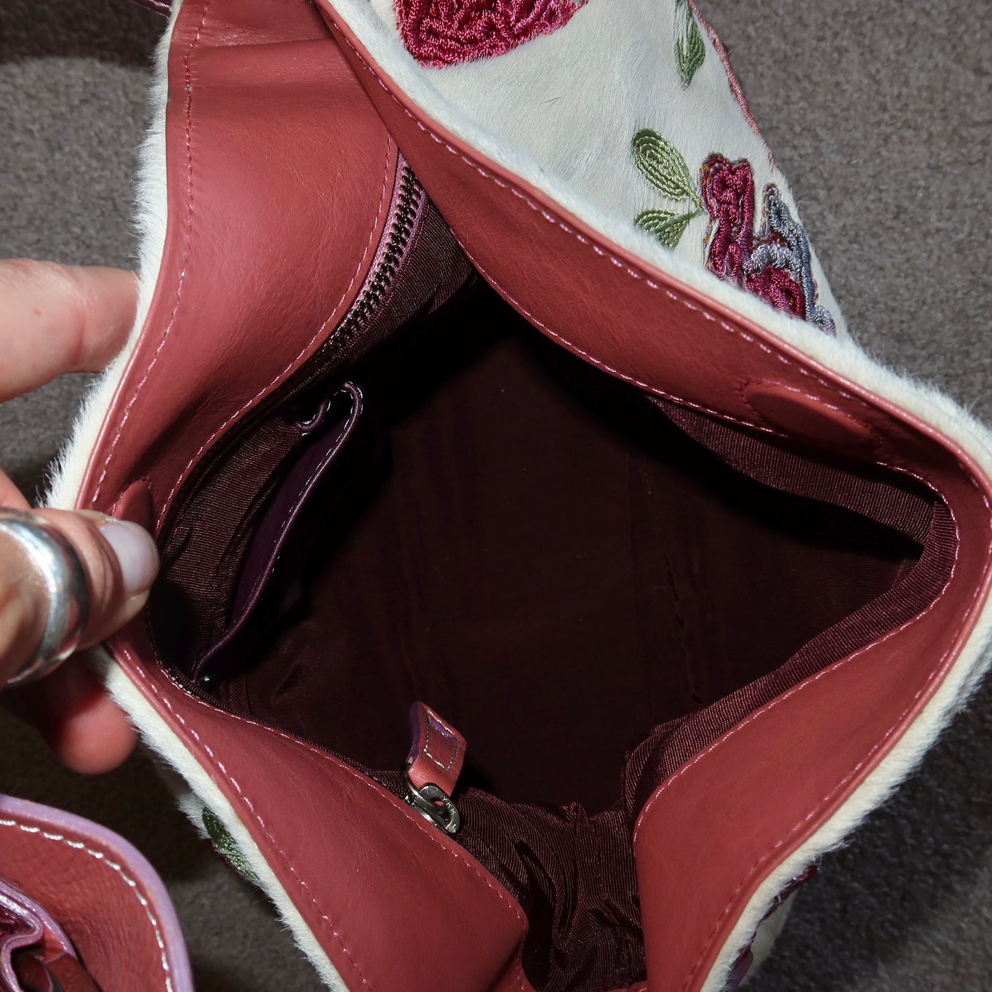 Vintage Italian Made Cowhide Bag