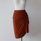 Gucci 2012 Burnt Orange Silk Skirt