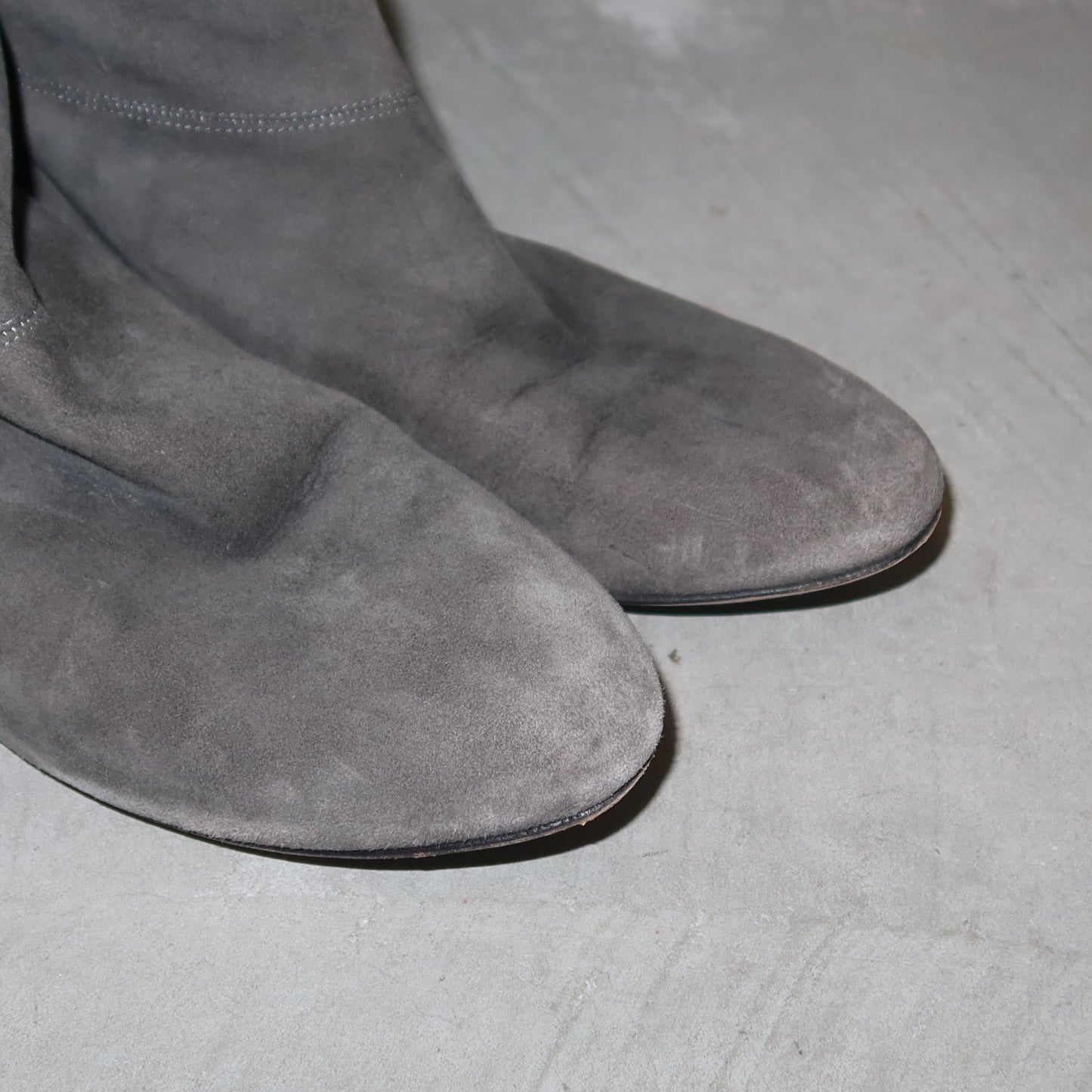 Miu Miu Grey Suede Boots (38)