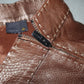 Fendi Metallic Leather Skirt