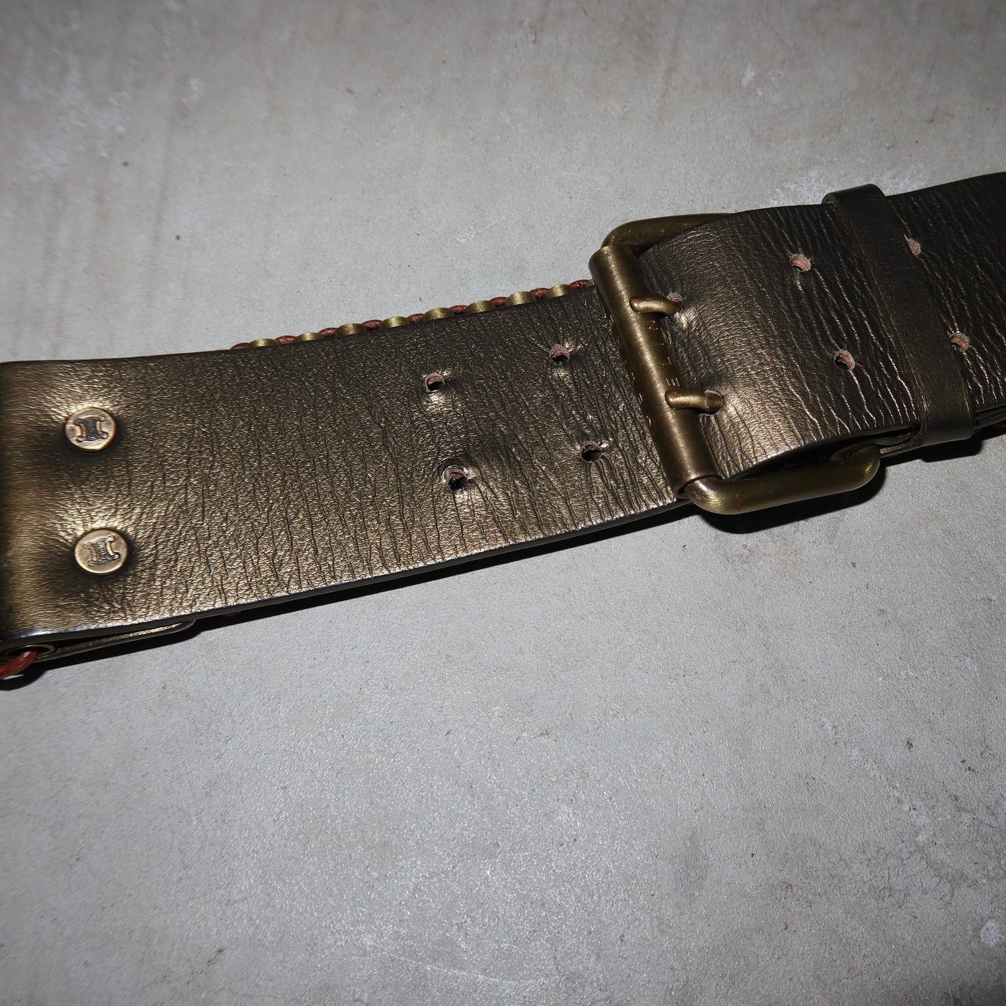 Celine SS2001 Wide Bullet Casing Belt