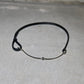Gucci Black and Silver Skinny Horsebit Belt