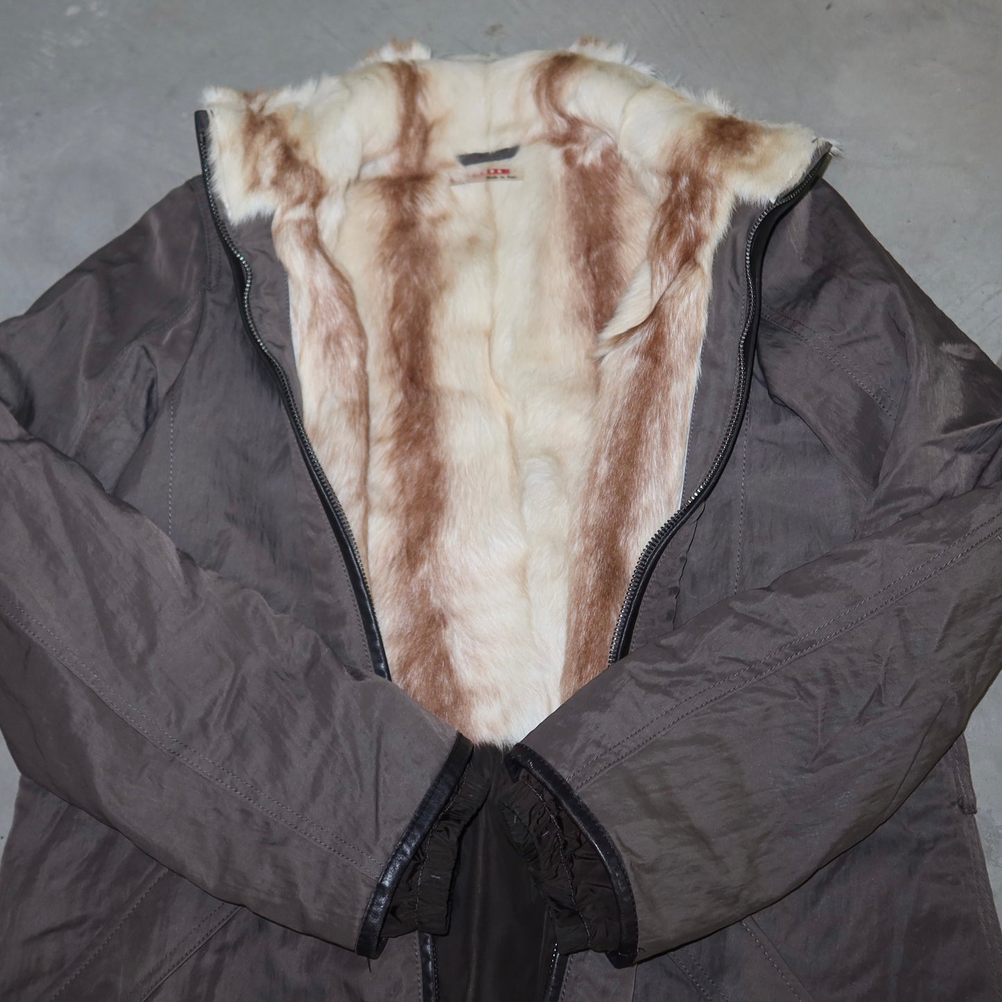 Prada Sport Goat Fur Lined Coat