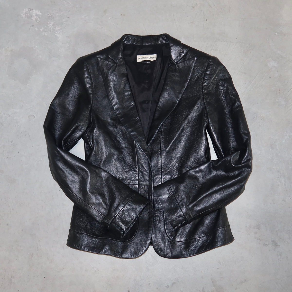 Emporio Armani 2003 Leather Blazer