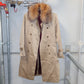 Vintage Fur Trim Trench