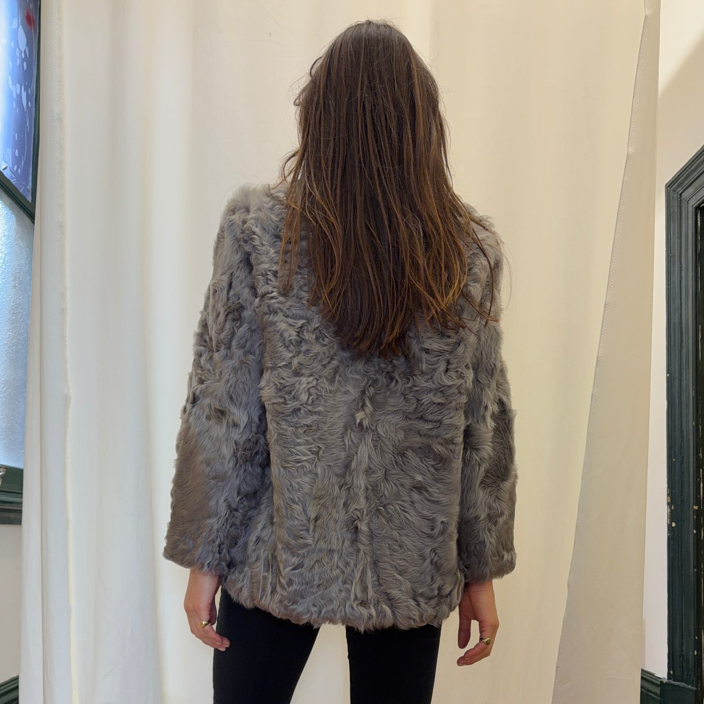 Vintage Lamb Fur Coat