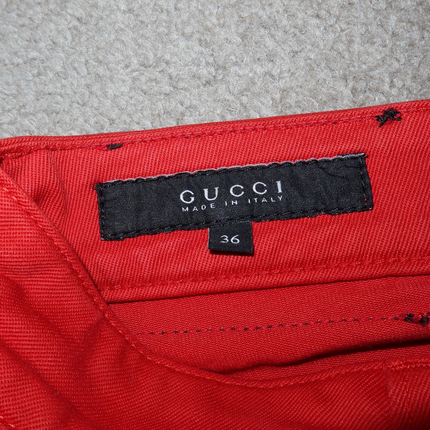 Gucci 2007 Red Capris