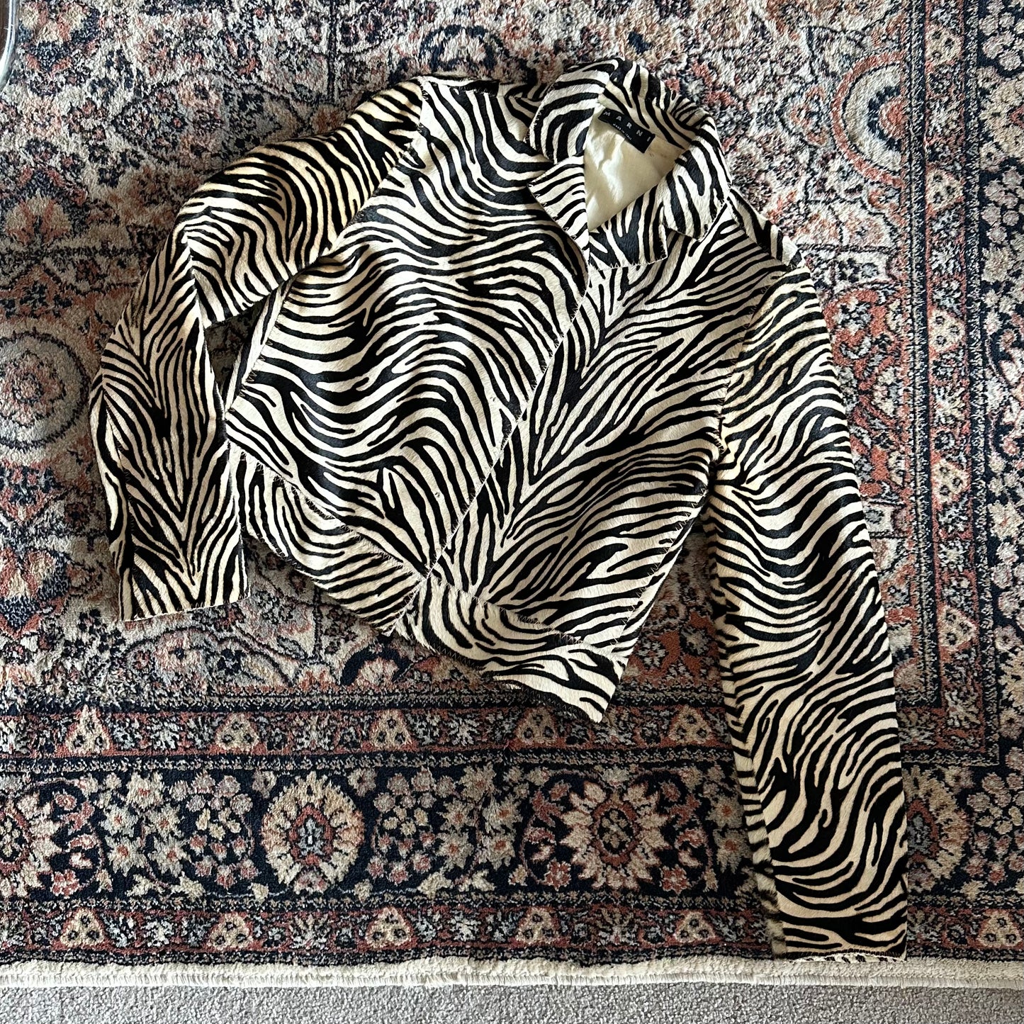 Marni Cowhide Zebra Print Jacket