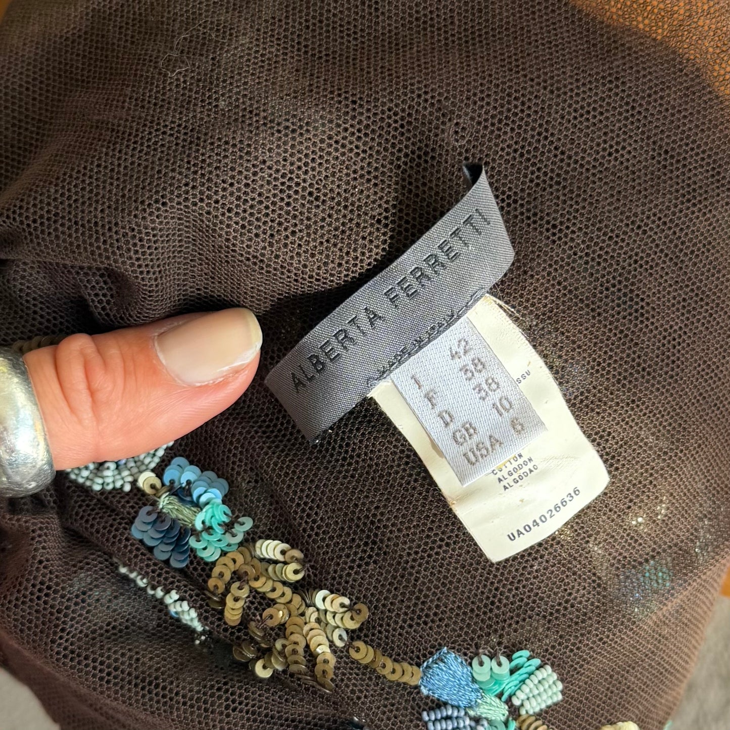 Alberta Ferretti Embellished Dress