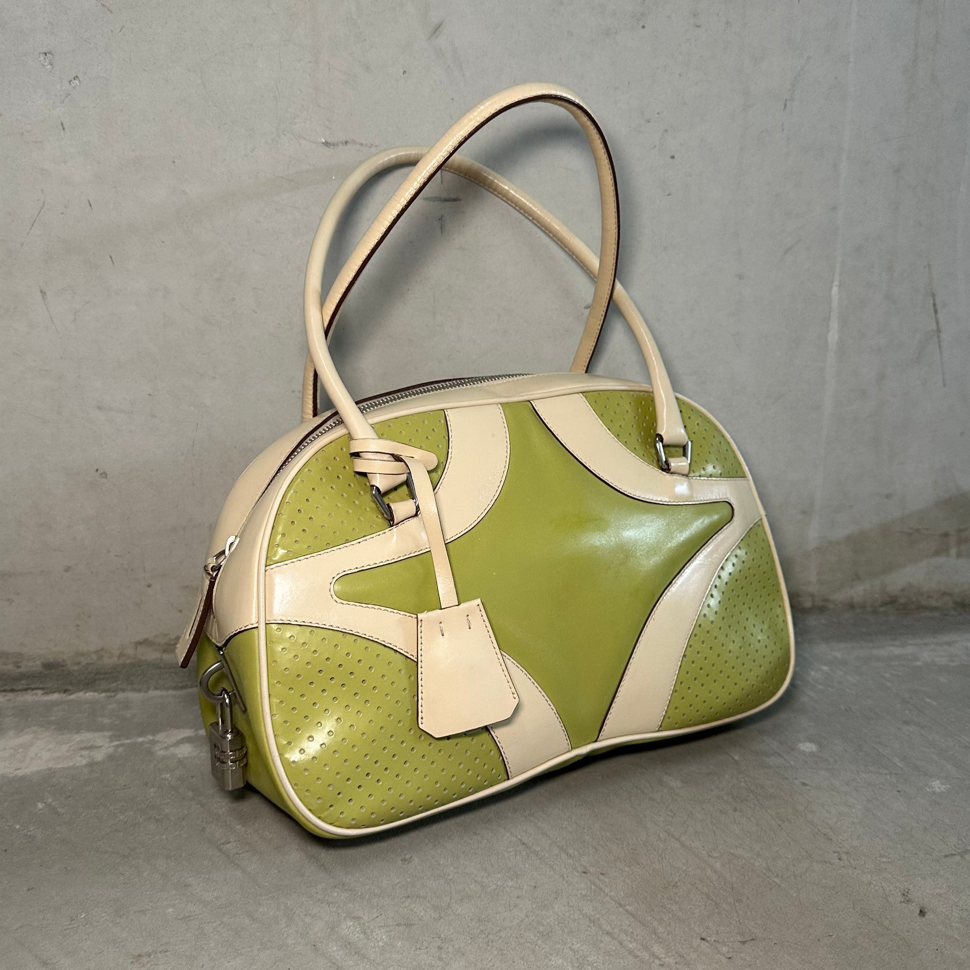 Prada Rare Green Bowling Bag