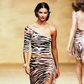 Blumarine SS2000 Brown Zebra Knit Tank