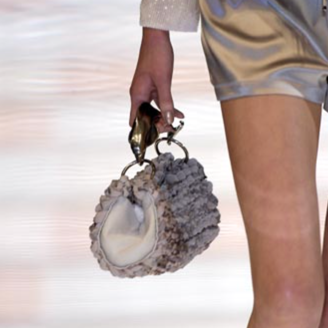 Giorgio Armani SS2004 Dolphin Handle Clutch