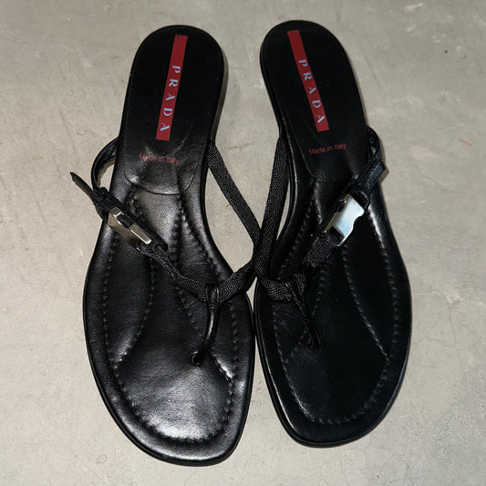 Prada Heeled Thongs (40)