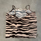 Blumarine SS2000 Brown Zebra Knit Tank