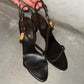 Gucci Brown Suede Bamboo Heels (37.5)