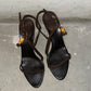 Gucci Brown Suede Bamboo Heels (37.5)