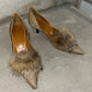 Burberry Kitten Heels with Fur (24cm)