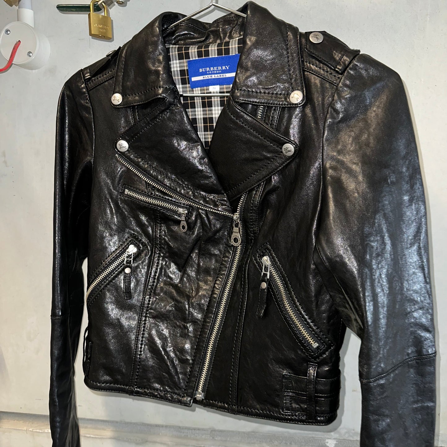 Burberry Leather Motorcycle Jacket