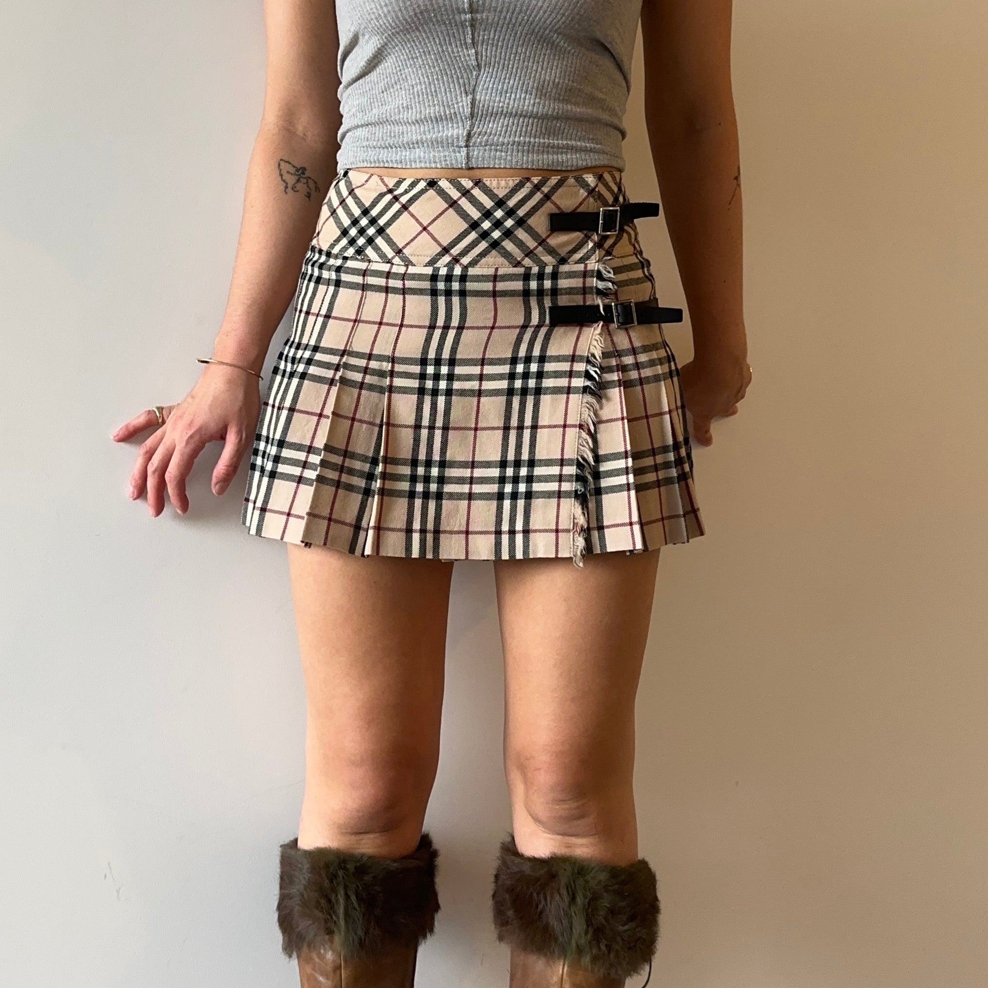 Burberry Nova Check Mini Skirt