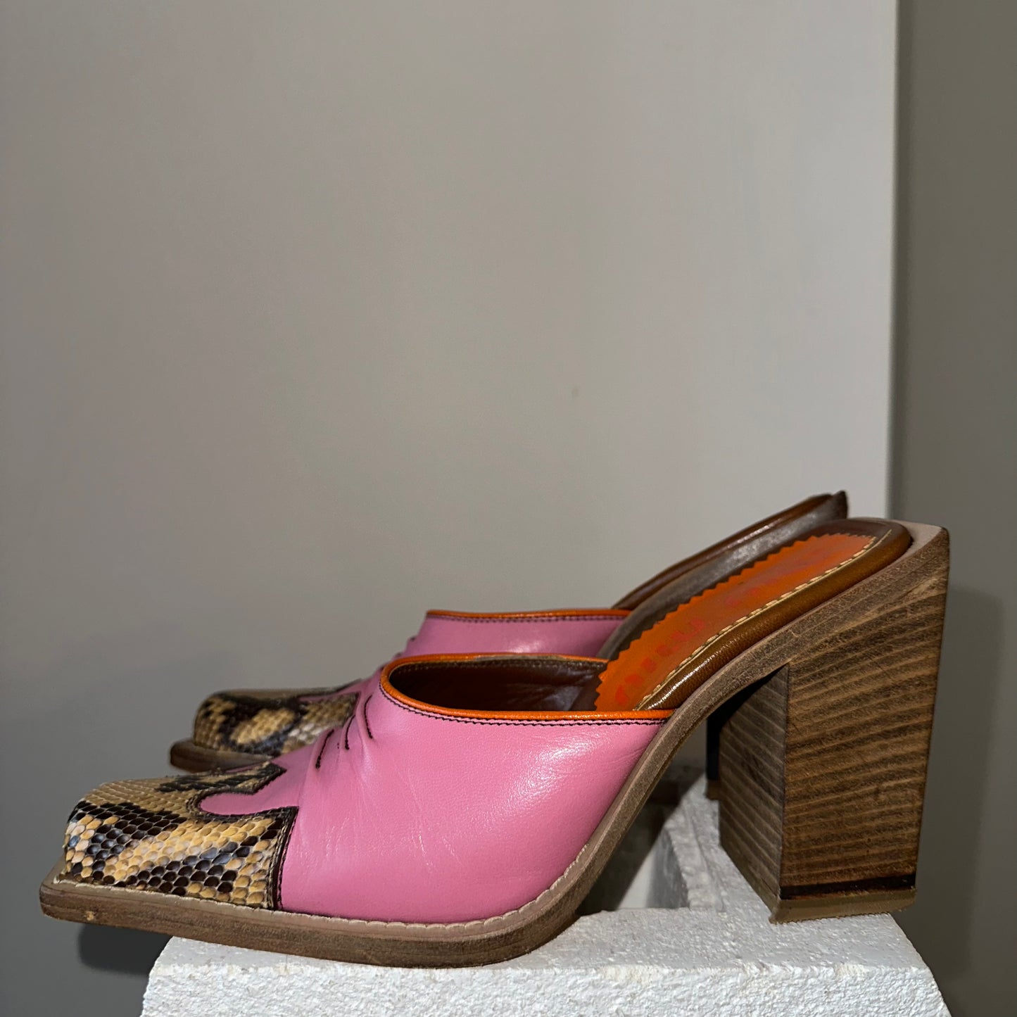 Rare Miu Miu SS1999 Western Cowboy Mules (36.5)