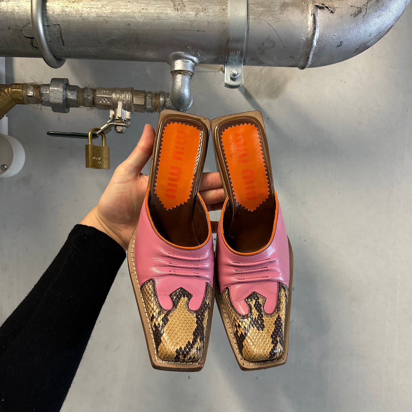 Rare Miu Miu SS1999 Western Cowboy Mules (36.5)